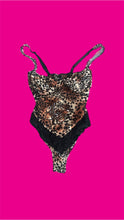 Load image into Gallery viewer, 1990s Fredericks of Hollywood Leopard Mesh Leotard (S)
