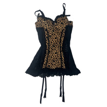 Load image into Gallery viewer, Y2K Playboy Leopard Corset Top (S)
