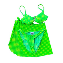 Load image into Gallery viewer, 1990s Neon Plaid 3pc Kini (S)
