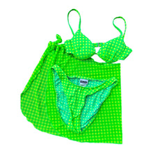 Load image into Gallery viewer, 1990s Neon Plaid 3pc Kini (S)
