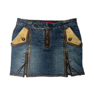 Y2K Denim Utility Skirt