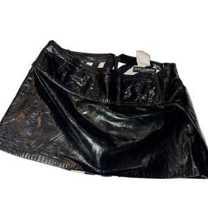 D&G Patent Leather Mini Skirt