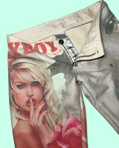 Y2K Playboy Magazine Low Rise Jeans