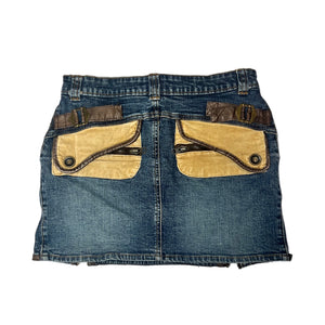 Y2K Denim Utility Skirt