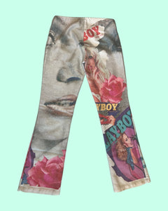 Y2K Playboy Magazine Low Rise Jeans