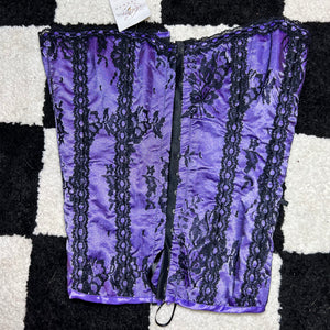 Vtg Purple Fumes Corset