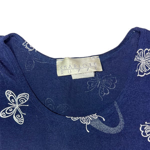 1990s/Y2K Butterfly Top